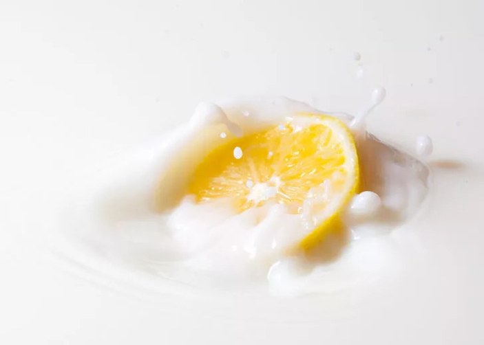 Squeeze lemon into milk, leave for 1 night!  Miraculous benefit of lemon milk.