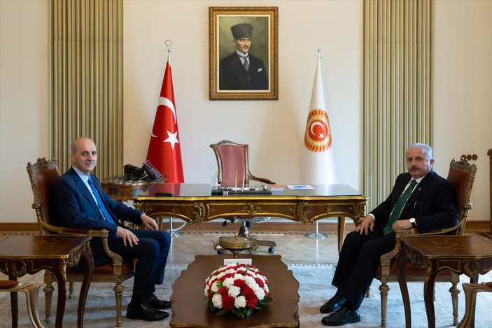 TBMM eski başkanı Mustafa Şentop, Numan Kurtulmuş'u ziyaret etti
