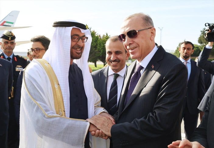 Cumhurbaşkanı Erdoğan, BAE Devlet Başkanı Muhammed bin Zayed ile bir araya geldi