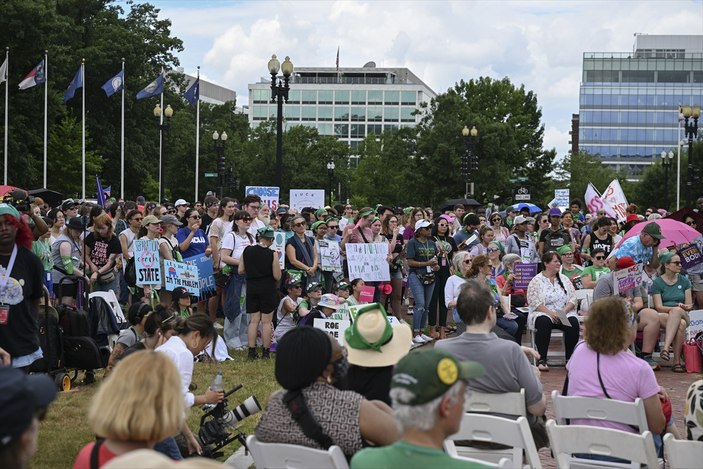 Washington'da kürtaj yanlıları protesto düzenledi