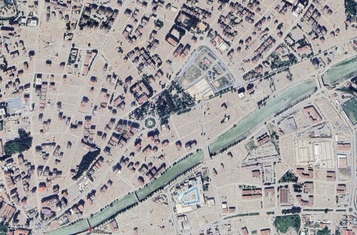 Depremden en çok etkilenen Hatay'dan son uydu görüntüsü