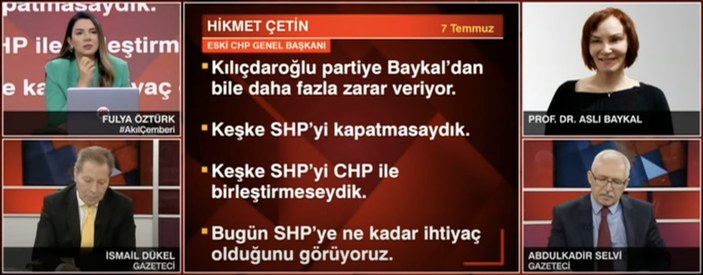 Aslı Baykal: CHP ele geçirildi