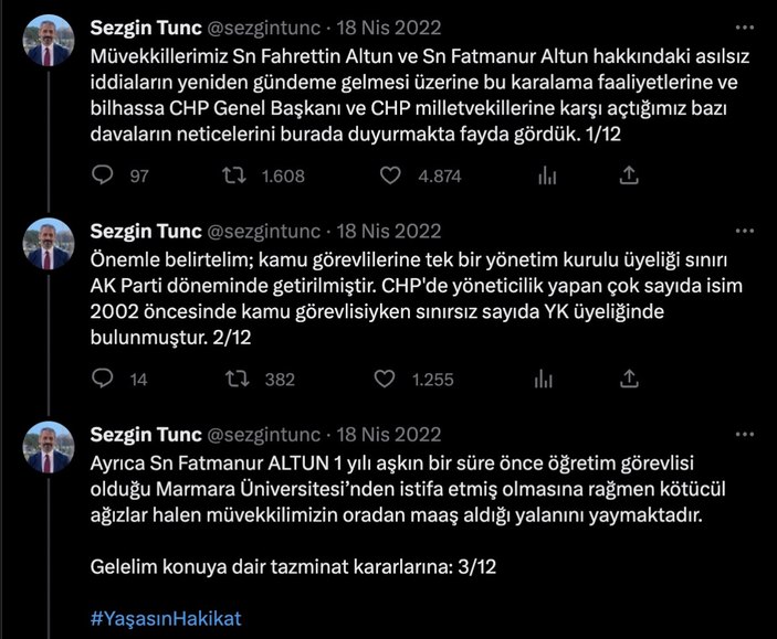 Fahrettin Altun'un avukatı açıkladı: Özgür Özel tazminat ödeyecek