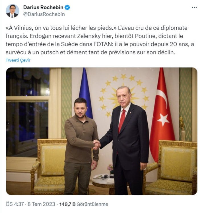 Fransız diplomattan Erdoğan yorumu: Hepimiz ayağını yalayacağız