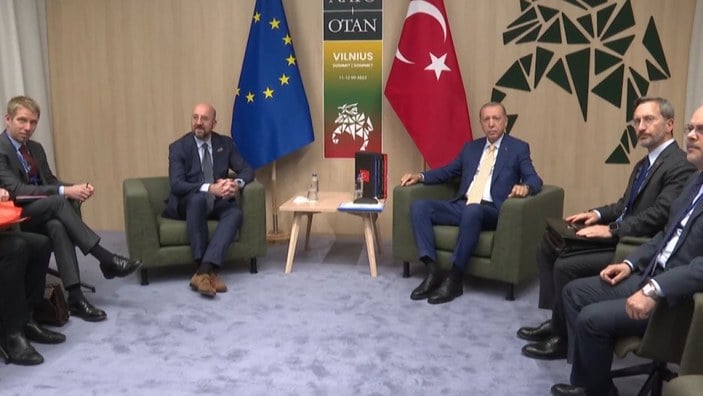 Cumhurbaşkanı Erdoğan, Avrupa Konseyi Başkanı Michel ile görüştü #2