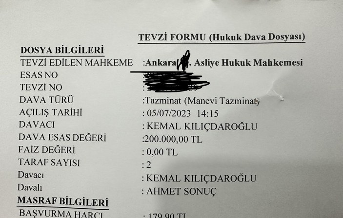 Kemal Kılıçdaroğlu, Jahrein'e dava açtı
