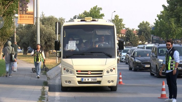 İstanbul'da minibüsçülere denetim