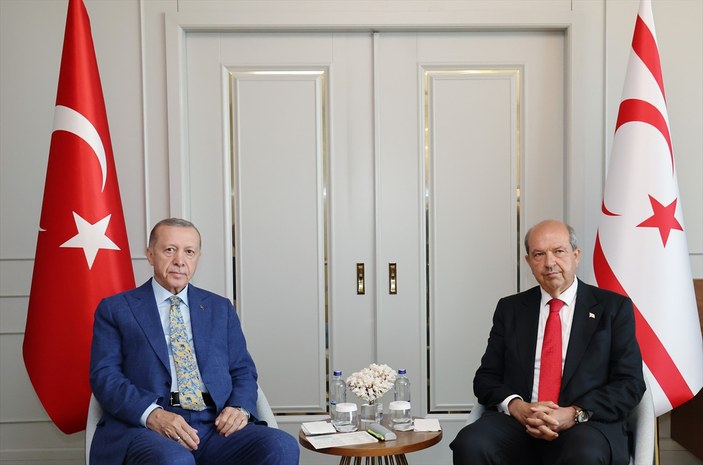 Cumhurbaşkanı Erdoğan KKTC'de Yeni Ercan Havalimanı açılışına katıldı