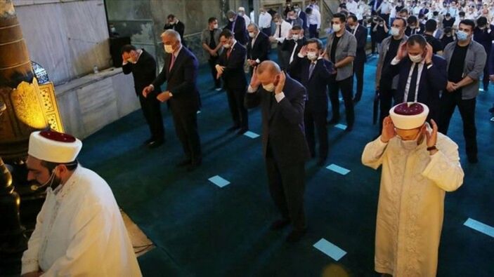 Ayasofya Camii’nin ibadete açılışının üçüncü yılı