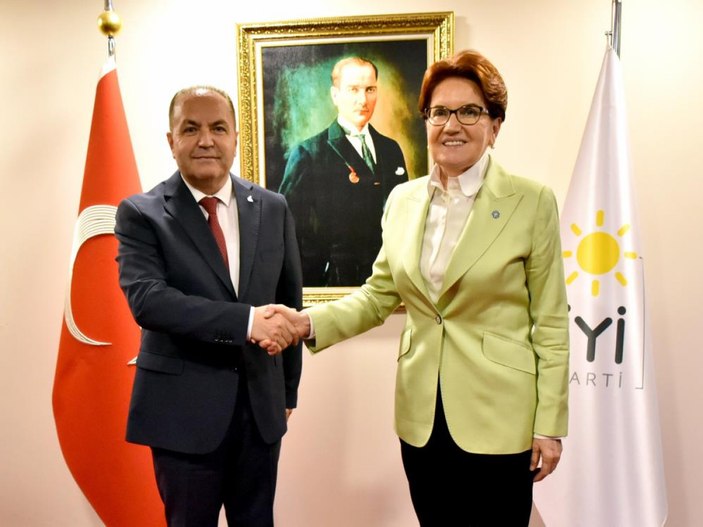 Meral Akşener, ANAP Genel Başkanı İbrahim Çelebi'yi kabul etti