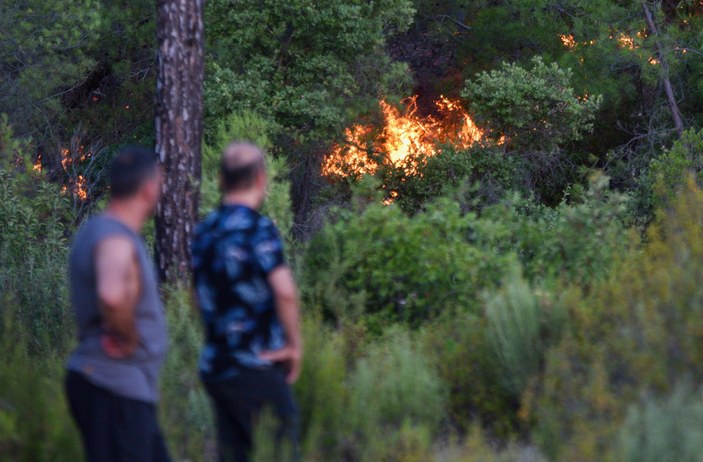Kemer'deki orman yangınına havadan müdahale #8