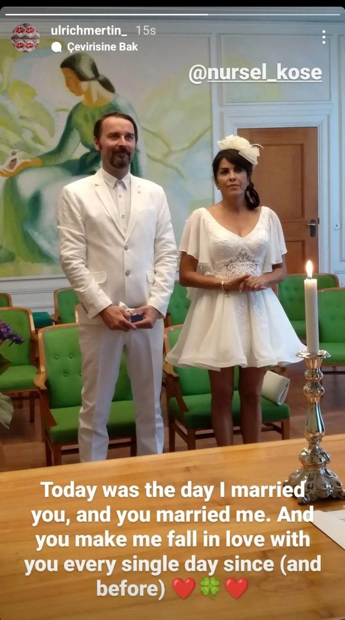 Nursel Köse’nin nikah fotoğrafı