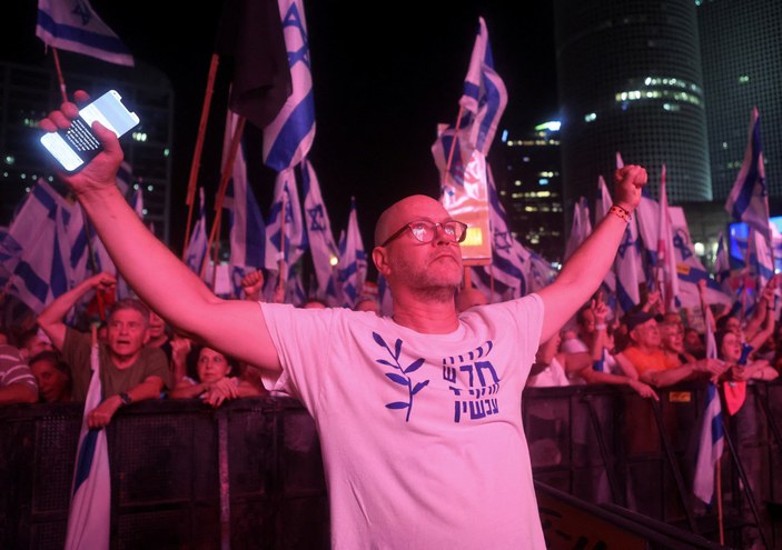 İsrail'de yargı düzenlemesine karşı protestolarda 32. haftaya girildi