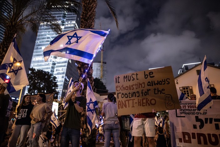 İsrail'de protestolar 32. haftada da devam etti