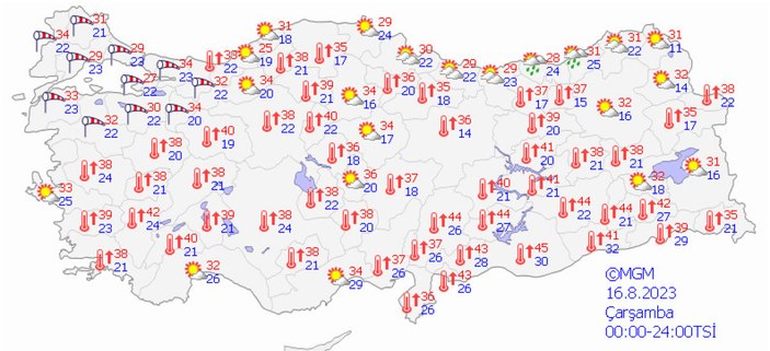 Meteorolojiden bölge bölge uyarı: Türkiye'nin kuzeyi hariç sıcaklıklar yükselecek
