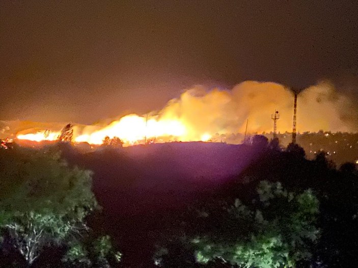 Malatya'da dağlık alanda yangın çıktı