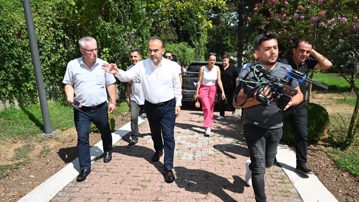 Bursa'da başkanlık konutu yerinde Süleyman Çelebi Külliyesi yükseliyor
