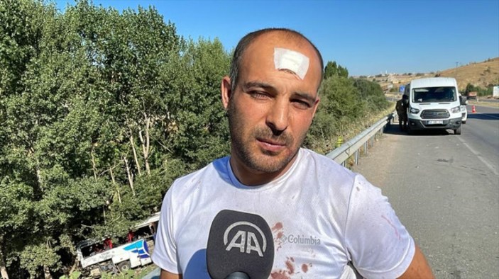 Yozgat'ta otobüs kazasında yaralananlar o anları anlattı