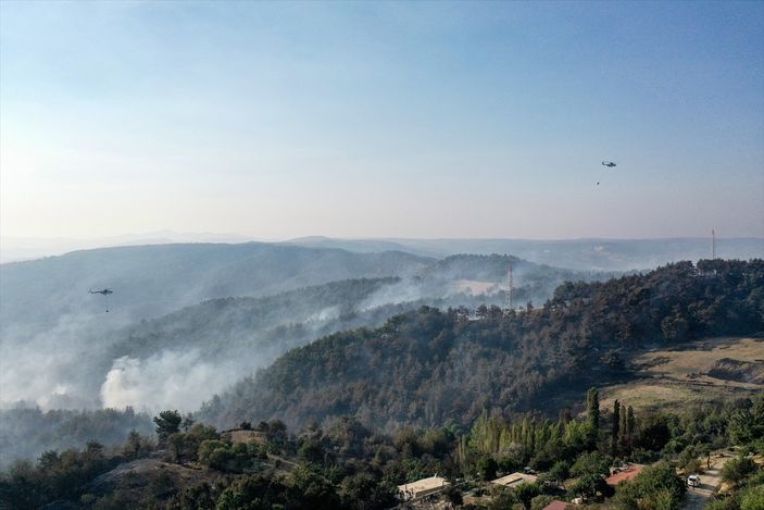 Yangın felaketiyle mücadele sürüyor! Çanakkale'de 2'nci gün...