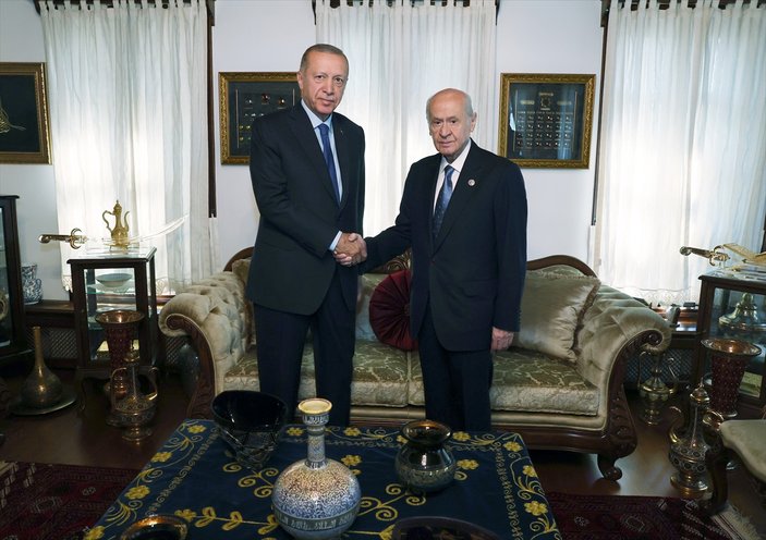 Ankara'da Cumhur İttifakı zirvesi: Cumhurbaşkanı Erdoğan'dan Devlet Bahçeli'ye ziyaret