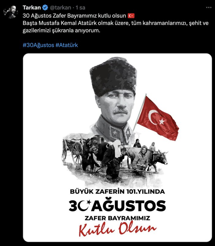 Disney'İn Atatürk dizisi iptaline sessiz kalan ünlülerin Zafer Bayramı paylaşımları