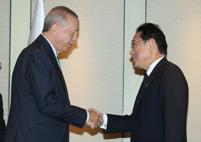 Cumhurbaşkanı Erdoğan, Japonya Başbakanı Kişida Fumio ile görüştü