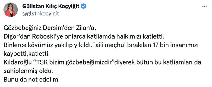 Kemal Kılıçdaroğlu'nun Sezgin Tanrıkulu açıklamalarına HDP tepki gösterdi