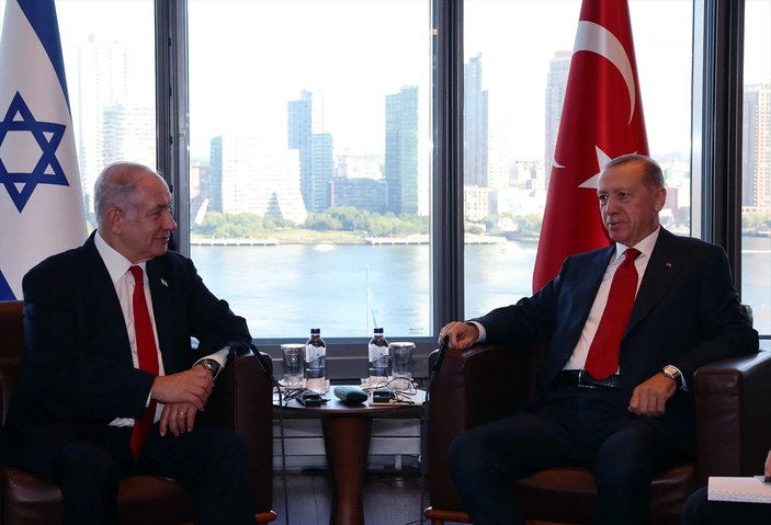 Cumhurbaşkanı Recep Tayyip Erdoğan ve İsrail Başbakanı Binyamin Netanyahu