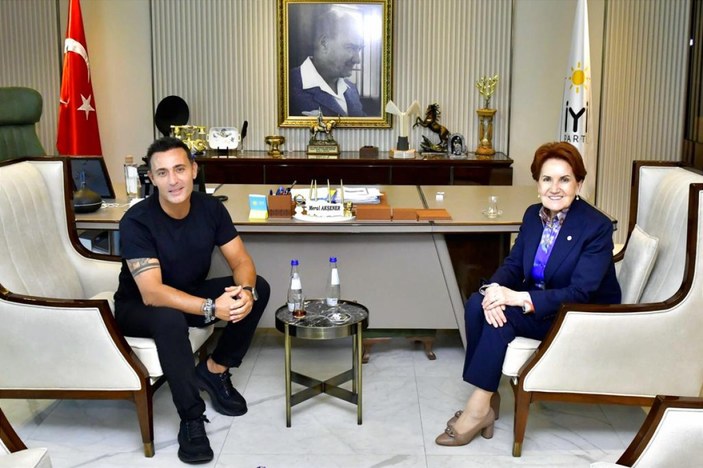 Mustafa Sandal'ın Meral Akşener ziyareti