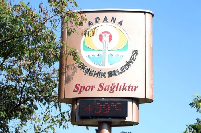 Adana'da sıcaklık 39 dereceye ulaştı